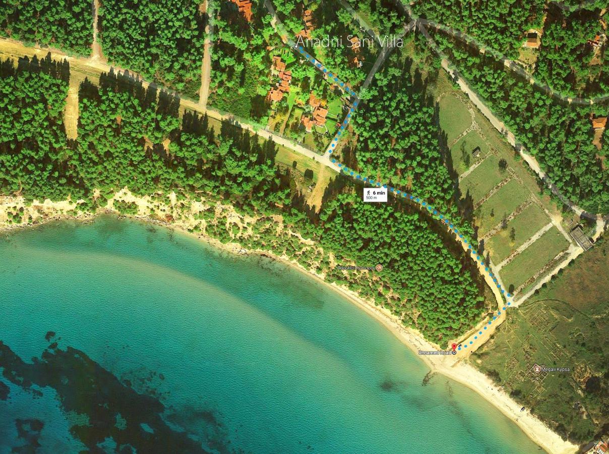 סאני ביץ' Ariadni Villa Sani מראה חיצוני תמונה
